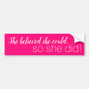 CREATE-YOUR-OWN DIY Custom upload your design pink Bumper Sticker