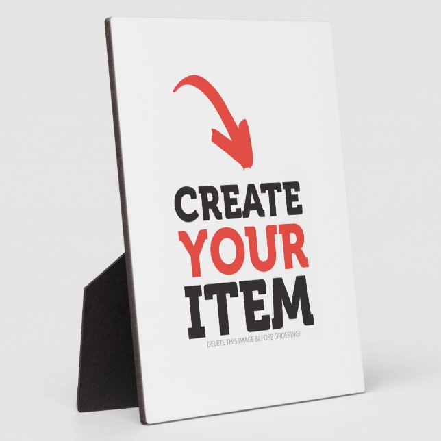 CREATE-YOUR-OWN DIY Custom upload your design Plaque (Side)