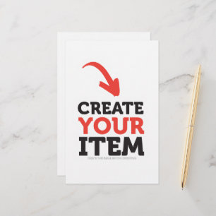 CREATE-YOUR-OWN DIY Custom upload your design Stationery