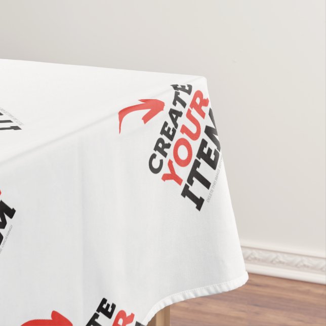 CREATE-YOUR-OWN DIY Custom upload your design Tablecloth (In Situ)