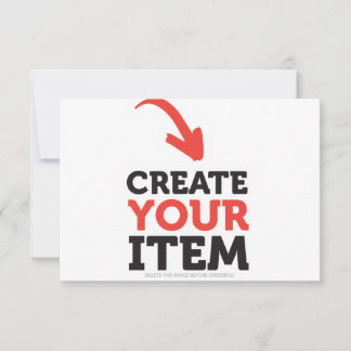 CREATE-YOUR-OWN DIY Custom upload your design Thank You Card