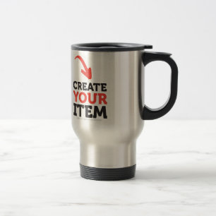 CREATE-YOUR-OWN DIY Custom upload your design Travel Mug