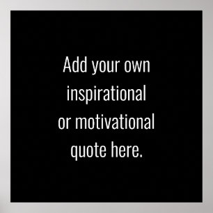 Create Your Own DIY Modern Inspirational Quote Poster