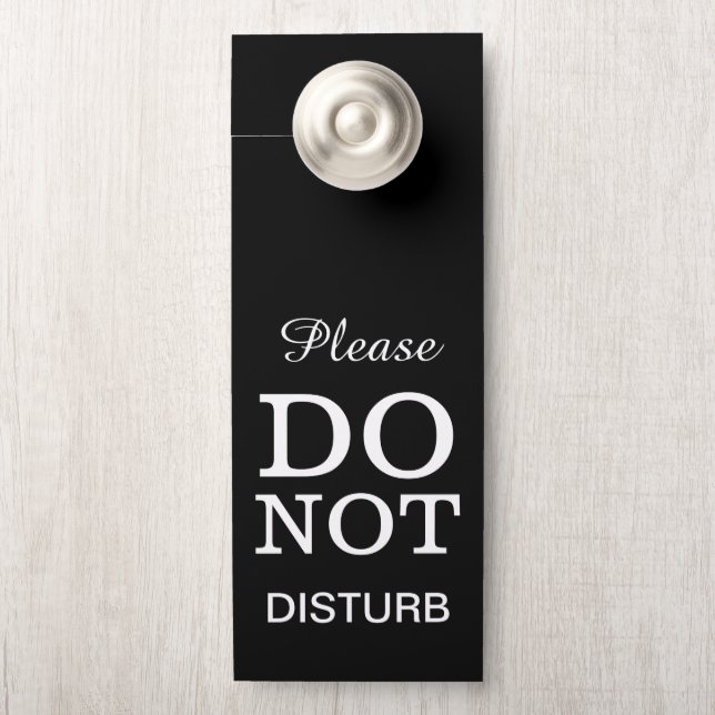 Create Your Own Do Not Disturb Wedding Door Hanger (On Knob)
