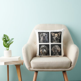 Create Your Own Dog 4 Photo Cushion