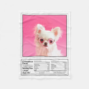 Create Your Own Dog Breed Facts Chihuahua Pet Fleece Blanket