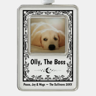 Create Your Own Dog Lover Tarot Funny Keepsake Mum Silver Plated Framed Ornament