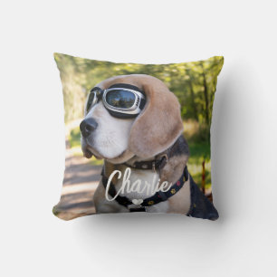 Create Your Own Dog Name Photo Cushion