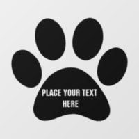 Create Your Own Dog Paw Print Message Text