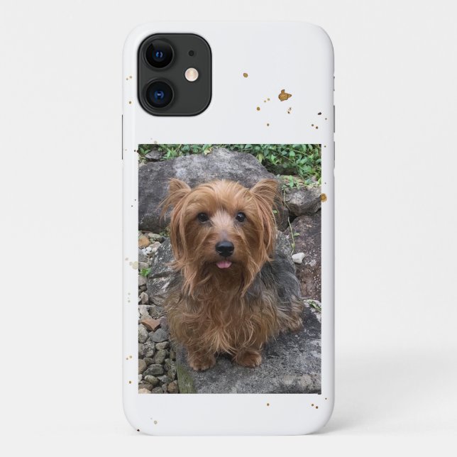 Create Your Own Dog Photo Custom Pet Puppy Case-Mate iPhone Case (Back)
