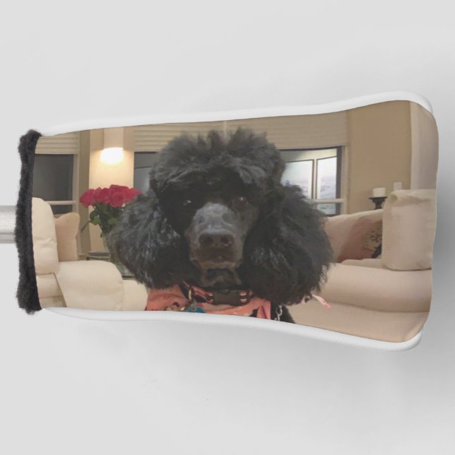 Create Your Own Dog Photo Custom Pet Putter Golf Head Cover (Front)