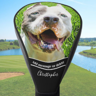 Create Your Own Dog Photo Personalised Golf Head Cover