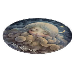 Create Your Own Dreaming Titania in the Clouds Cutting Board