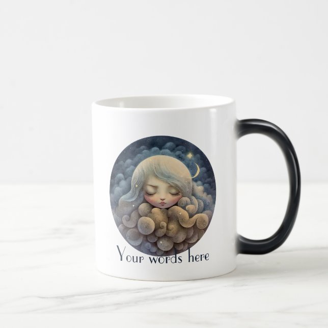 Create Your Own Dreaming Titania in the Clouds Magic Mug (Right)