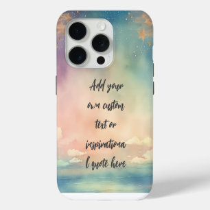 Create Your Own Dreamy Ocean Motivational Quote iPhone 15 Pro Case