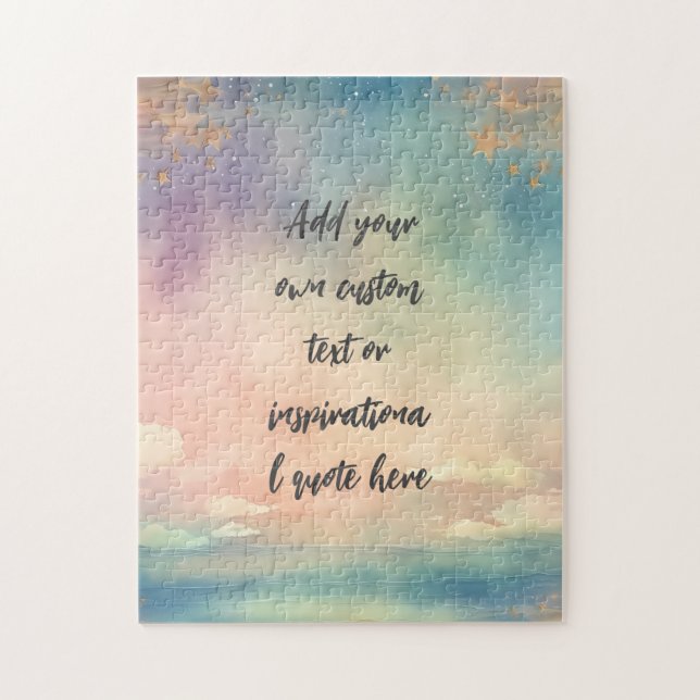 Create Your Own Dreamy Ocean Motivational Quote Jigsaw Puzzle (Vertical)