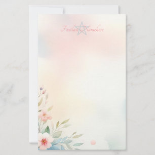 Create Your Own Dreamy Pink Wildflowers Stationery