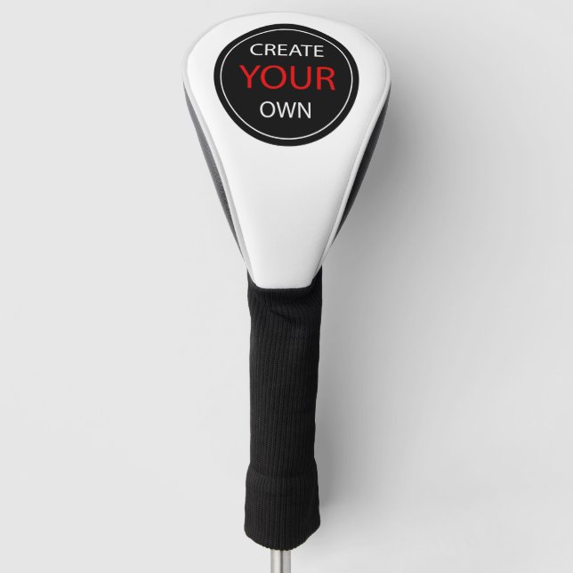 Create Your Own Driver - branded / Custom Golf Head Cover (Front)