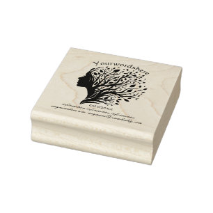 Create Your Own Dryad Tree Nymph Fairy Profile Rubber Stamp