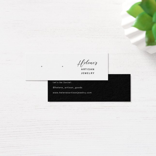 Create your own Earrings Jewellery Display Card (Desk)