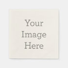 Create Your Own Ecru Cocktail Paper Napkin