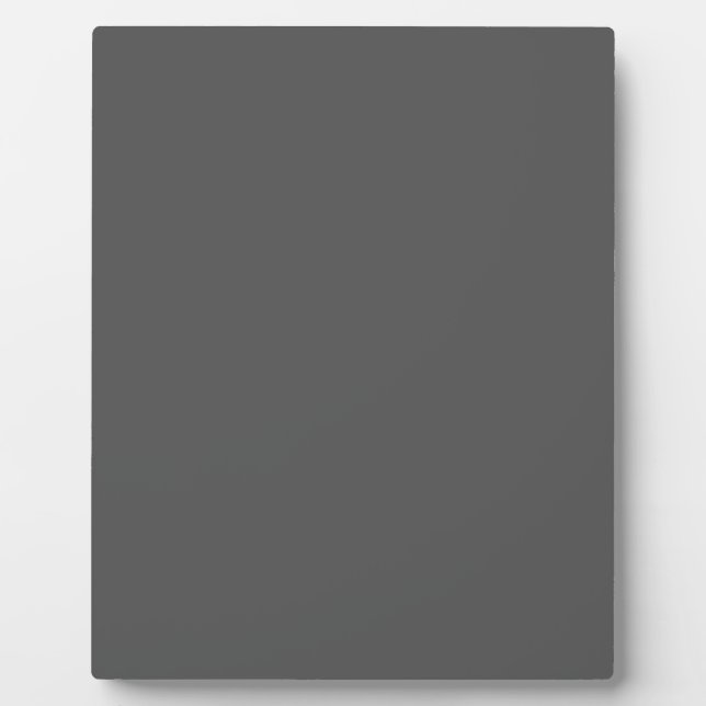 Create Your Own editable dark gray Plaque (Front)