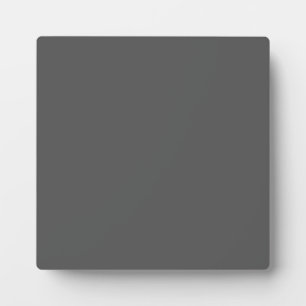 Create Your Own editable dark gray Plaque