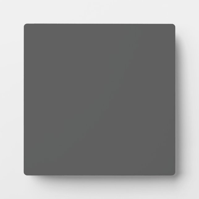 Create Your Own editable dark gray Plaque (Front)