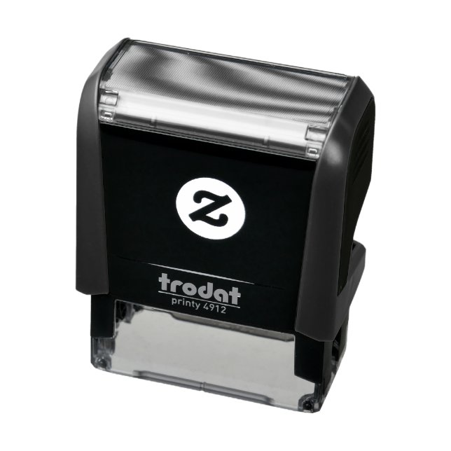 Create Your Own editable dark gray Self-inking Stamp (Product)