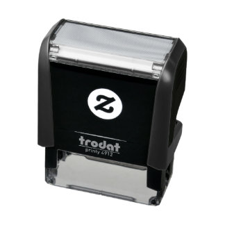 Create Your Own editable dark gray Self-inking Stamp