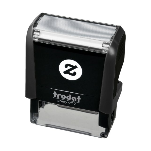 Create Your Own editable dark gray Self-inking Stamp (Product)