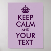 Create Your Own Eggplant Keep Calm and Your Text