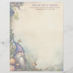 Create Your Own Elder Dwarf Garden Stationery Custom Letterhead
