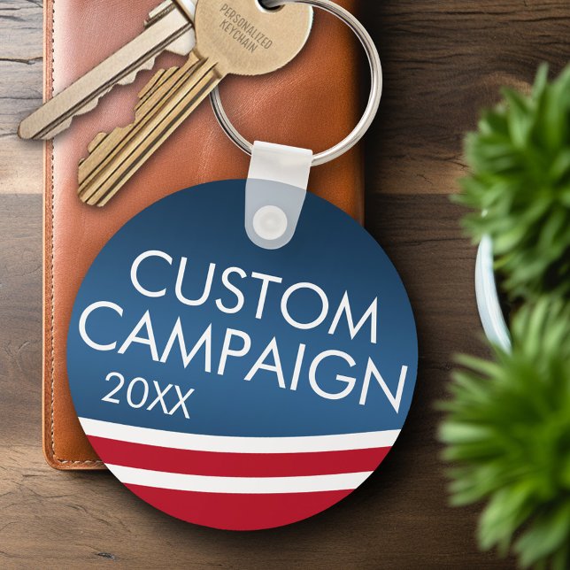 Create Your Own Election Design Key Ring (Personalized Keychain - Campaign)