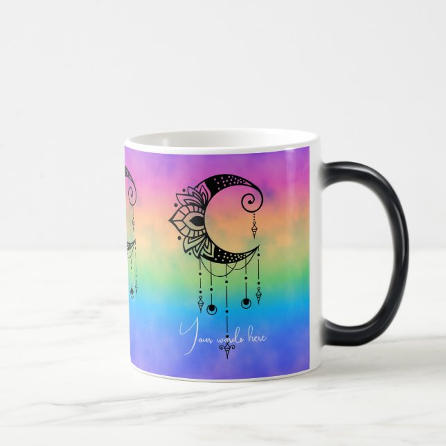 Create Your Own Elegant Boho Moon Silhouette Magic Mug (Right)