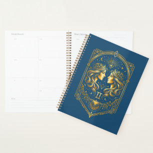 Create Your Own Elegant Gold Art Deco Gemini Planner