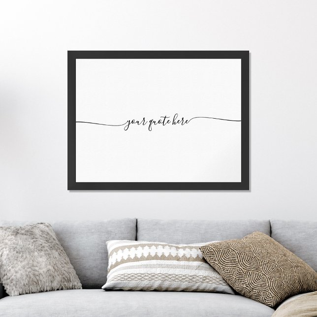 Create Your Own Elegant Minimalist Custom Quote Poster (Creator Uploaded)