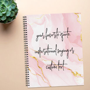 Create Your Own Elegant Modern Custom Quote Notebook