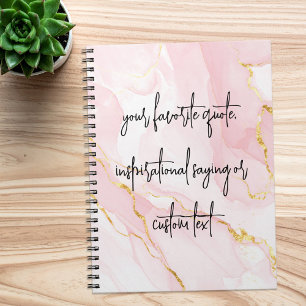 Create Your Own Elegant Modern Custom Quote Notebook