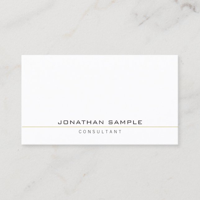 Create Your Own Elegant Modern Simple Template Business Card (Front)