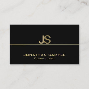 Create Your Own Elegant Monogram Modern Template Business Card
