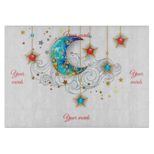 Create Your Own Elegant Moon and Stars Cutting Board
