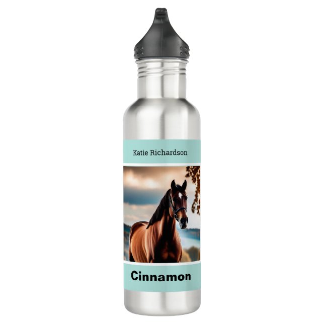 Create Your Own Elegant Personalised Horse Photo 710 Ml Water Bottle (Right)