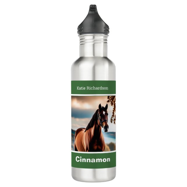 Create Your Own Elegant Personalised Horse Photo 710 Ml Water Bottle (Right)