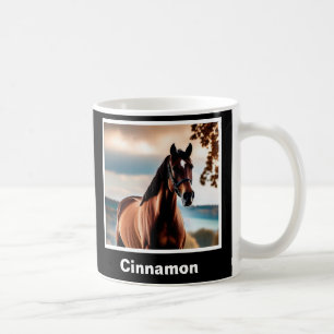 Create Your Own Elegant Personalised Horse Photo Coffee Mug