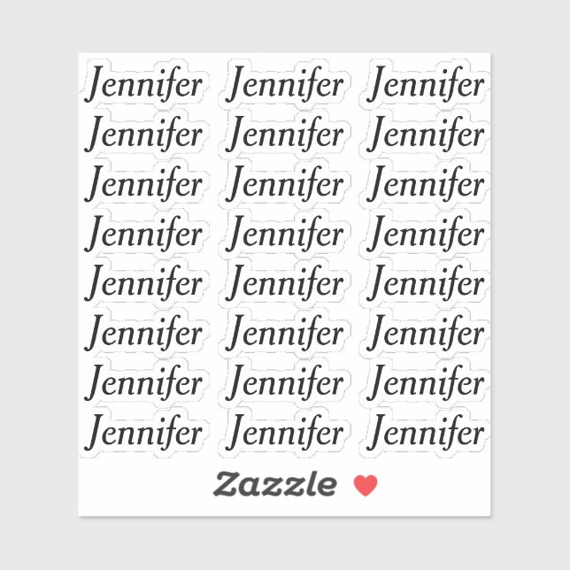 Create Your Own Elegant Personalised Name (Sheet)