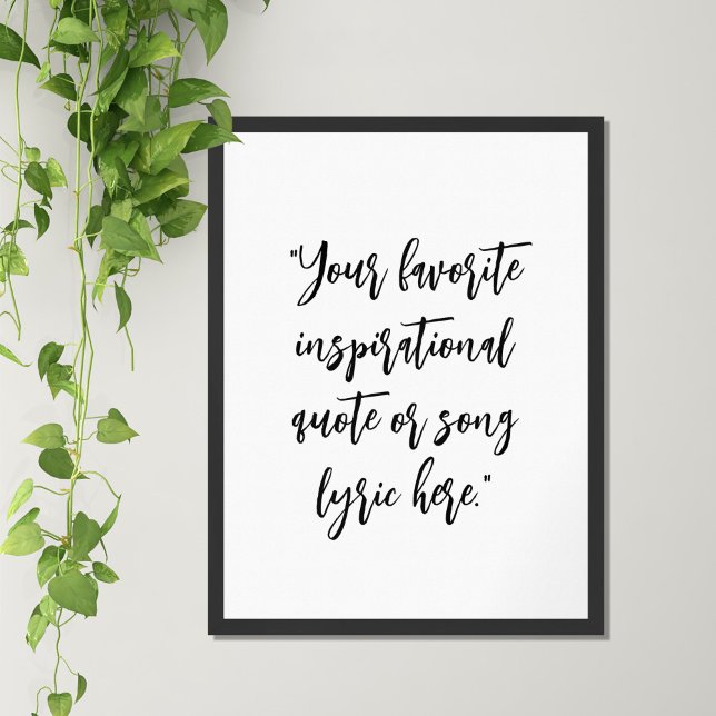 Create Your Own Elegant Script Calligraphy Quote Poster (Creator Uploaded)