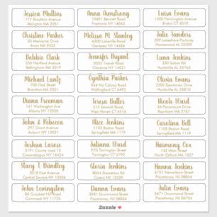 Create Your Own Elegant Wedding Guest Address