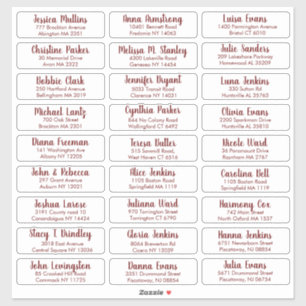 Create Your Own Elegant Wedding Guest Address