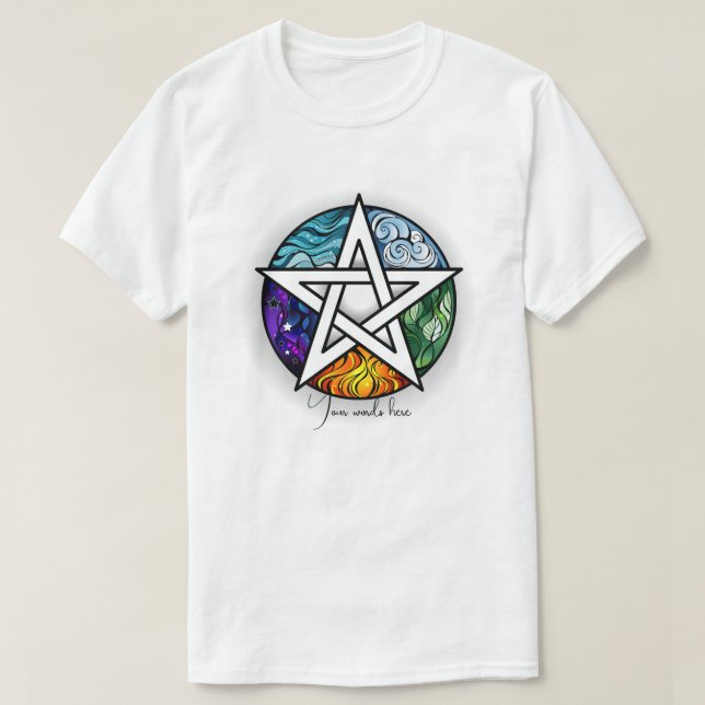 Create Your Own Elemental Pentacle T-Shirt (Design Front)